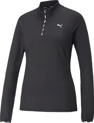 Produktbild von PUMA Strong 1/4-Zip Training-Sweatshirt Damen puma black M