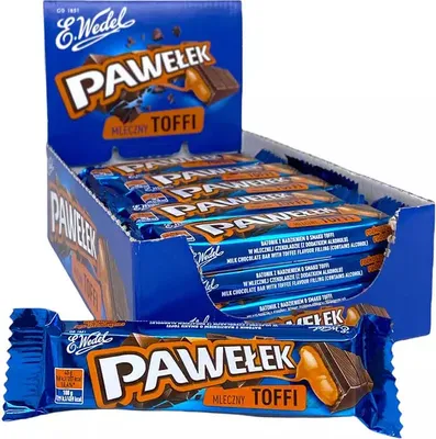 Produktbild von Pawelek ''Toffi'' Karamel-Schokoriegel Wedel (24x45g)