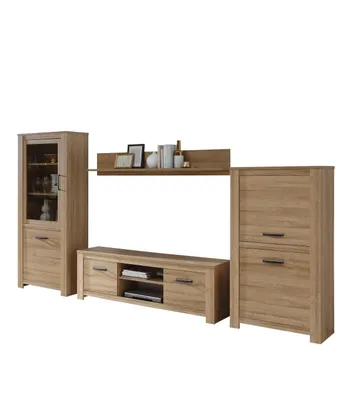 Zdjęcie produktu dla Obývací stěna Forte Havanna HVNM01L-D67 3344x185x42cm barva dub 7*karton (vystavený kus Svitavy -