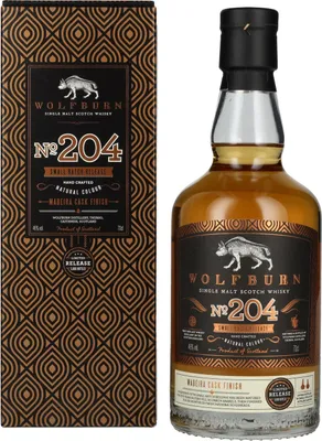 Produktbild von Wolfburn N°204 Single Malt Scotch Whisky Small Batch Release 46% Vol. 0,7l in Geschenkbox