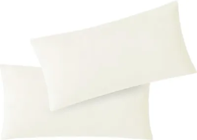 Produktbild von Kissenbezug Hülle Doppelpack mit Reißverschluss 40 x 60 cm Jersey Natur