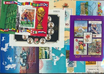 Produktbild von Briefmarken Ungarn 10 verschiedene Blöcke und Kleinbögen