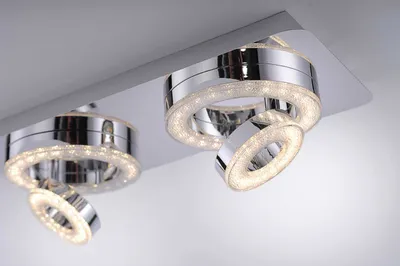 Obrázok produktu pre LED stropné svietidlo, nastaviteľné krištáľové bodové svetlá, D 40 cm