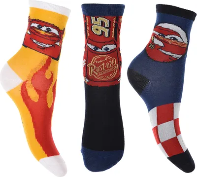 Produktbild von Cars Kinder Jungen Socken 3 Paar Strümpfe Paket       , Größe:23-26