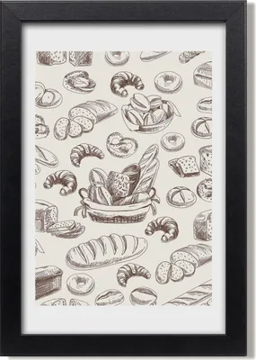 Produktbild von Bild 20x30 MDF-Rahmen, Wandkunst Brot