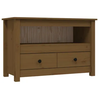 Produktbild von vidaXL TV-Schrank Honigbraun 79x35x52 cm Massivholz Kiefer
