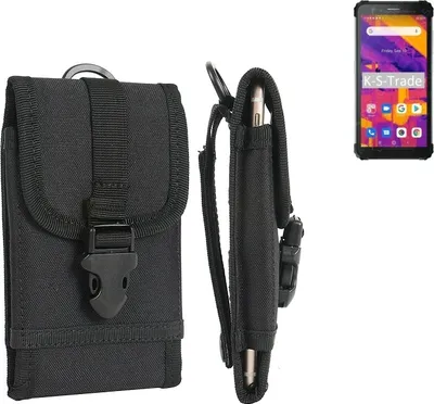 Produktbild von K-S-Trade Holster Handy Hülle kompatibel mit Blackview BV6600 Pro Holster Handytasche Gürtel Tasche Schutz Hülle Robust Outdoor schwarz
