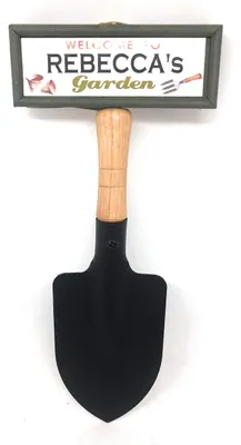 Garten-Hängeschild personalisiert, mit Haken, 22,4 cm