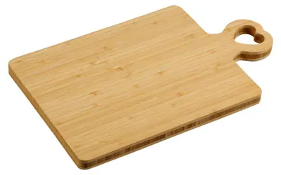 Produktbild von KESPER 58495 Schneidebrett mit Herzgriff, Bambus 36 x 22 x 1,8 cm