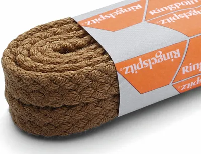 Produktbild von RINGELSPITZ - Flach Medium Grob – Robuste Schnürsenkel für Markante Looks - 100 cm, beige