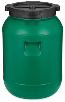 Produktbild von Garronda 30L Plastikfass Lebensmittelfass aus HDPE-Kunststoff Regentonne für Garten GD-0078, Grün
