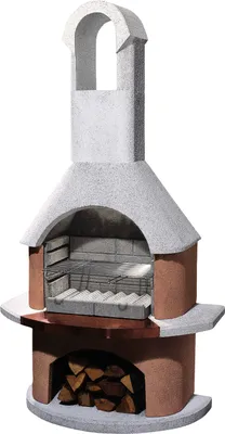 Produktbild von Buschbeck Gartengrillkamin Toskana weiß-terrakotta 90061.000