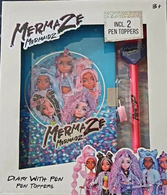 Productafbeelding van Mermaze Mermaidz Dagboek met slotje + pen + 2 vulpennen