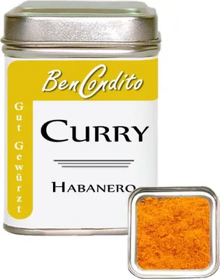 Produktbild von Currypulver ( Curry) Habanero 80 gr. Dose
