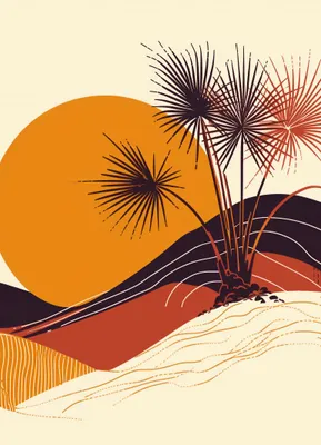 Produktbild von Plakat 13x18cm Sonnenhorizont