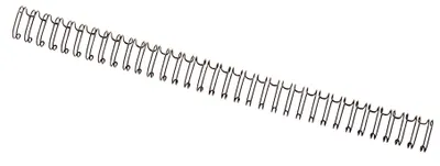 Produktbild von GBC Drahtbinderücken WireBind A4 34-Ringe 12,5 mm schwarz 100 Stück