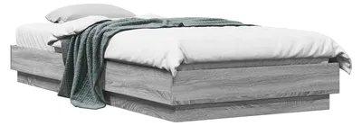 Produktbild von vidaXL Bodenbettgestell Grau Sonoma 80 x 200 cm Holzwerkstoff