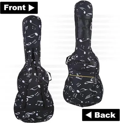 Image de Housse souple pour guitare acoustique 39-41 pouces avec double renfort dorsal