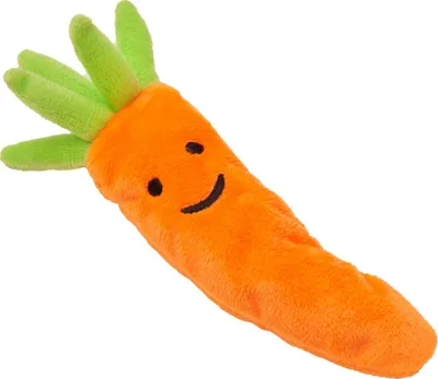 Produktbild von Aumüller Katzenspielzeug Kissen Karotte mit Baldrian 17 cm orange/grün