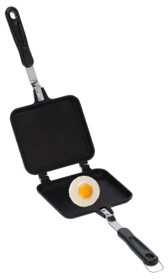 Obrázek produktu pro Omgoods - Pánev na snídaně - Dvojitá nepřilnavá pánev na tousty a palačinky