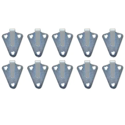 Imagen del producto de Seilhaken de metal, 40x45 mm, doblado, 10 unidades, color plateado