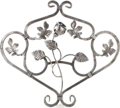 Zdjęcie produktu dla LogistSystem - Ozdoba z kutego żelaza 600x520mm - np. jako element kraty okiennej - balustrady - ogrodzenia - bramy - rozety - kraty 12.901