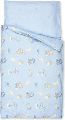 Produktbild von Kindertraum Kinderbettwäsche Traummännchen, Größe 100x135 + 40x60 cm, azur