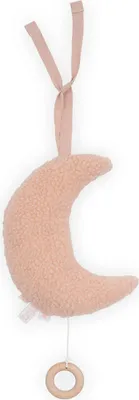 Produktbild von Jollein 043-001-65370 Spieluhr Mond Teddyplüsch rosa 20x15 cm