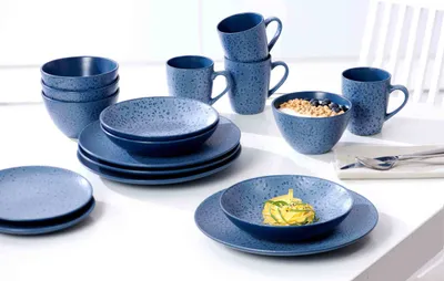 Produktbild von Suppenschale 20cm 6er Set Kitwe blau