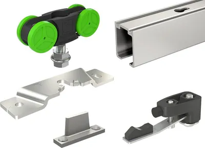 Image de Garniture + Rail en 1.90 m MANTION - porte de 40 kg - MA40-190