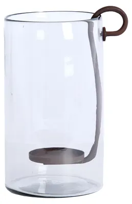 Immagine prodotto di Vaso in vetro RUBRA di Light & Living nella raffinata tonalità verde oliva – Ø40x65 cm