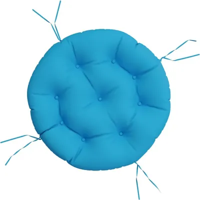 Produktbild von vidaXL Kissen Rund Hellblau Ø 60x11 cm Oxford-Gewebe