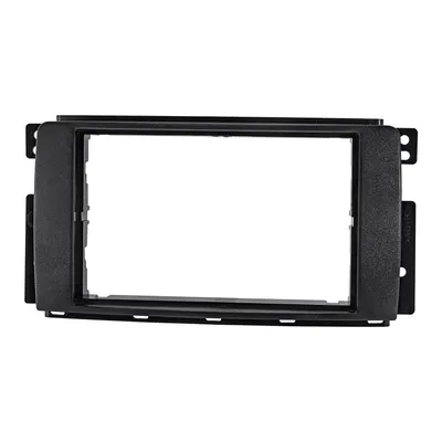 Produktbild von Doppel DIN Radioblende kompatibel mit Smart Fortwo 451 ForFour 454 schwarz