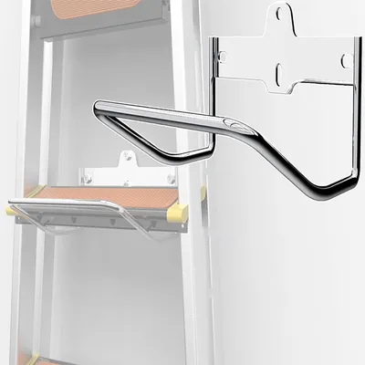 Imagen del producto de Soporte de pared para escobas, fabricado en acero inoxidable, de 20x19x10 cm, resistente y ideal para guardar en el garaje o el jardín