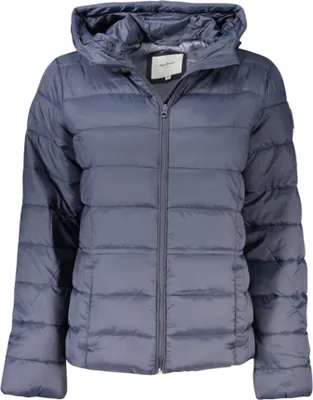 Produktbild von Damenjacke Blau mit Kapuze, Wasserabweisend, Reißverschluss, Chic