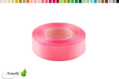 Produktbild von Satinband 25mm x 32m Rolle, Farbe:039 rosa