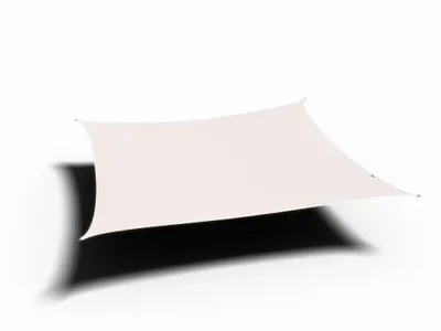 Produktbild von Dreamsail Sonnensegel Quadrat, creme Bezug aus 220g/m² Polyester, Polyurethanbeschichtet, 400 cm Quadrat