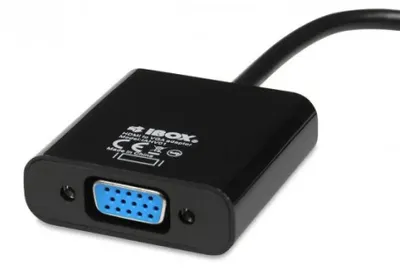Produktbild von iBox IAHV01 Videokabeladapter HDMI Typ A (Standard) VGA (D-Sub) Schwarz