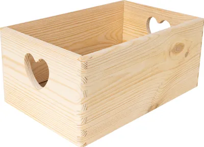 Image de Creative Deco Caisse Bois Rangement Non Peint 30 x 20 x 14 cm (+/- 1cm) - Boîte