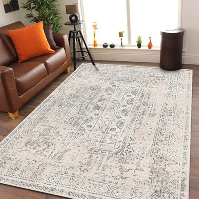 Produktbild von Bamyum Duncan Bedruckter Teppich Chenille-Druck Maschinell Hergestellt 200x300 cm, Waschbarer Antibakteriell Anti Rutsch Teppich Schlafzimmer