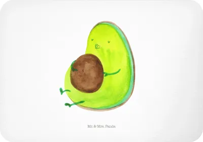 Produktbild von Mr. & Mrs. Panda magnet Avocado Pfeifen - Weiß - Geschenk, Pinnwandmagnet, zettelhalter, Diät, Kühlschrankmagnet, Notizhalter, whiteboardmagnet, Abnehmen, Schwanger