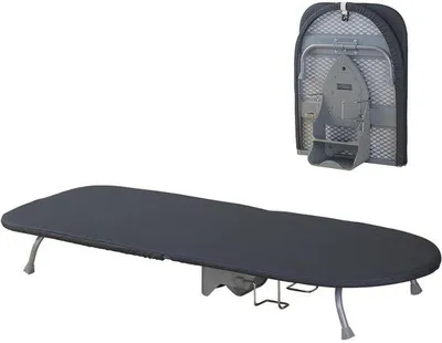 Produktbild von Famanu Tischbügeleisen Aufklappbar - Mini Bügelbrett - Bügelbrett für unterwegs - 89 cm x 33 cm - Kompaktes Design