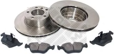 Produktbild von MAPCO Bremsenset Vorne Bremsscheiben Beläge Satz für BMW 5 Limousine (E39) 296mm
