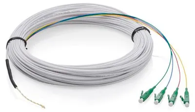 Zdjęcie produktu dla Digitus Kabel FTTH, jednomodowy, 4 włókna, 4 LC/APC, 50 m, 50 m, FTTH, 4x LC