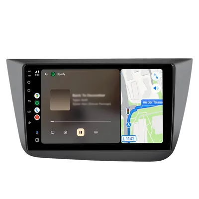 Obrázok produktu pre Autorádio pre Seat Altea 2004–2015, Seat Toledo 2004–2009, CarPlay, Android Auto, multimediálne autorádio, Android, GPS navigácia, Wi-Fi, Bluetooth, DAB+RDS, SWC, 9 palcov, 64 GB