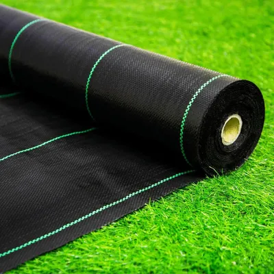 Productafbeelding van Onkruiddoek Tuin - Wegdoek Bodembedekker - Onkruid Vrij Houden - Zwaar Geweven Polypropyleen - 122 cm x 55 m - Zwart