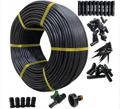 Produktbild von 100m Bewässerungssystem DIY Gartenbewässerung Tröpfchenbewässerung Set Bewässerung Kit mit Tropfschlauch