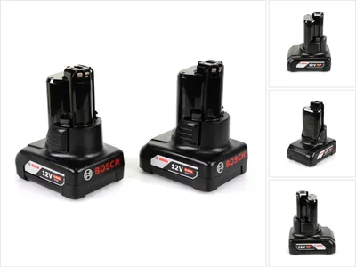 Image de Bosch Set de batterie 12V:  2x Batteries 6,0Ah (1600A00X7M)