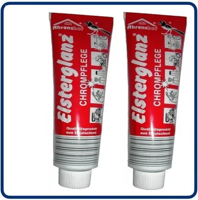 Produktbild von 2x Elsterglanz Chrompflege Politur Paste 150ml