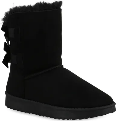 Produktbild von VAN HILL Damen Stiefeletten Schlupfstiefeletten Winter Boots Warm Gefüttert 902278, Farbe: Schwarz, Größe: 39